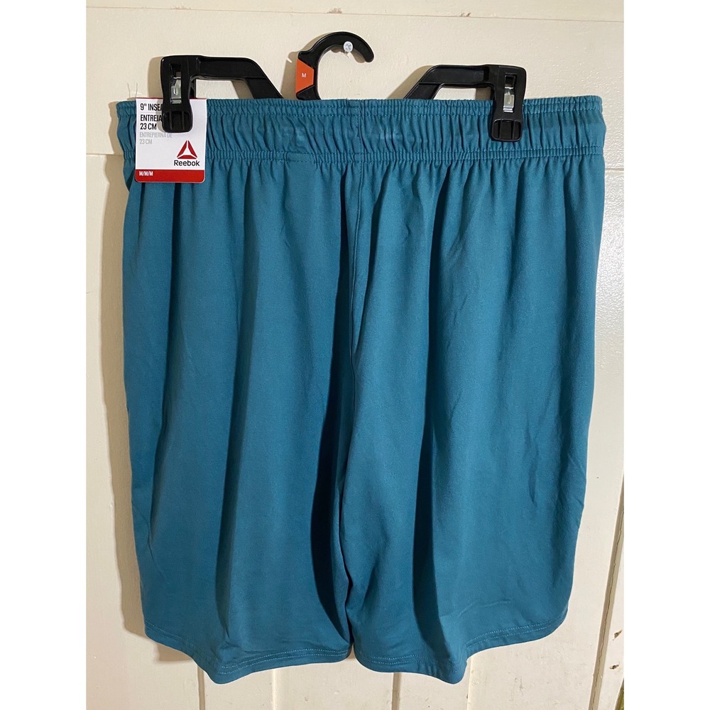 Reebok Mens Core Shorts Balsam Teal Green 9 Inch Inseam REM231SH53336 Size M NWT - Picture 5 of 6